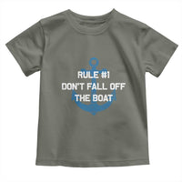 Funny Cruise Toddler T Shirt Rule #1 Dont Fall Off The Boat - Wonder Print Shop