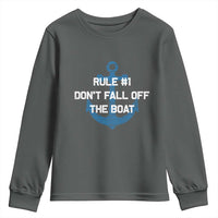Funny Cruise Youth Sweatshirt Rule #1 Dont Fall Off The Boat - Wonder Print Shop