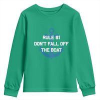 Funny Cruise Youth Sweatshirt Rule #1 Dont Fall Off The Boat - Wonder Print Shop