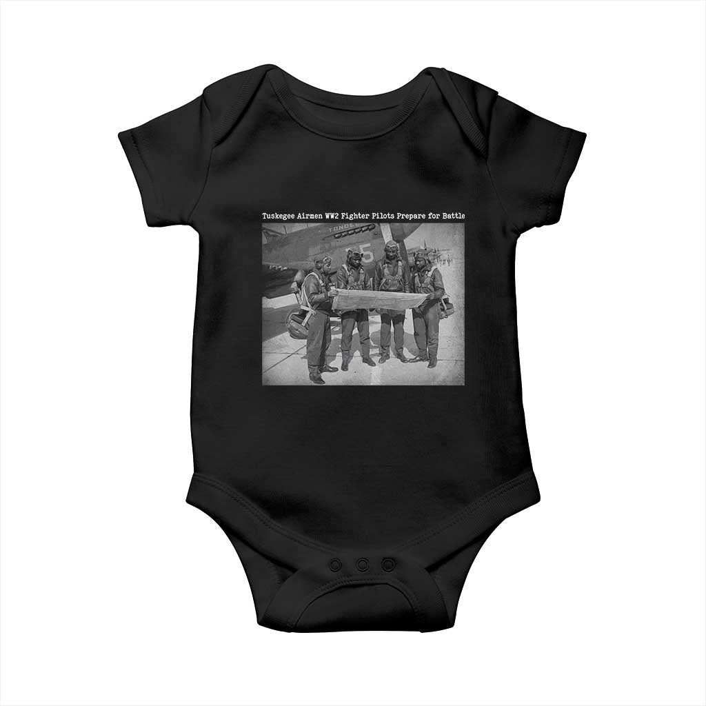 Tuskegee Airmen Baby Onesie African American Heroes Preparing for Battle WW2 - Wonder Print Shop