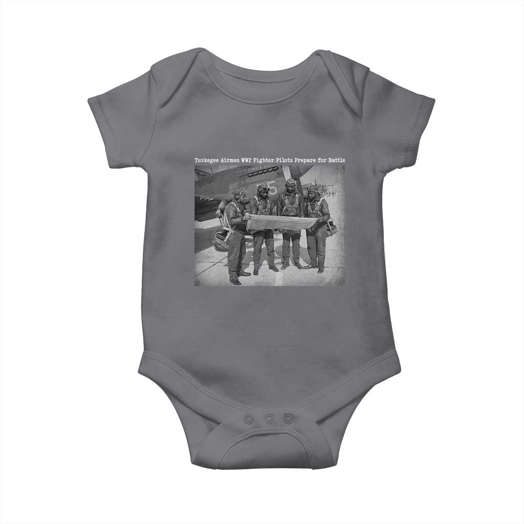 Tuskegee Airmen Baby Onesie African American Heroes Preparing for Battle WW2 - Wonder Print Shop