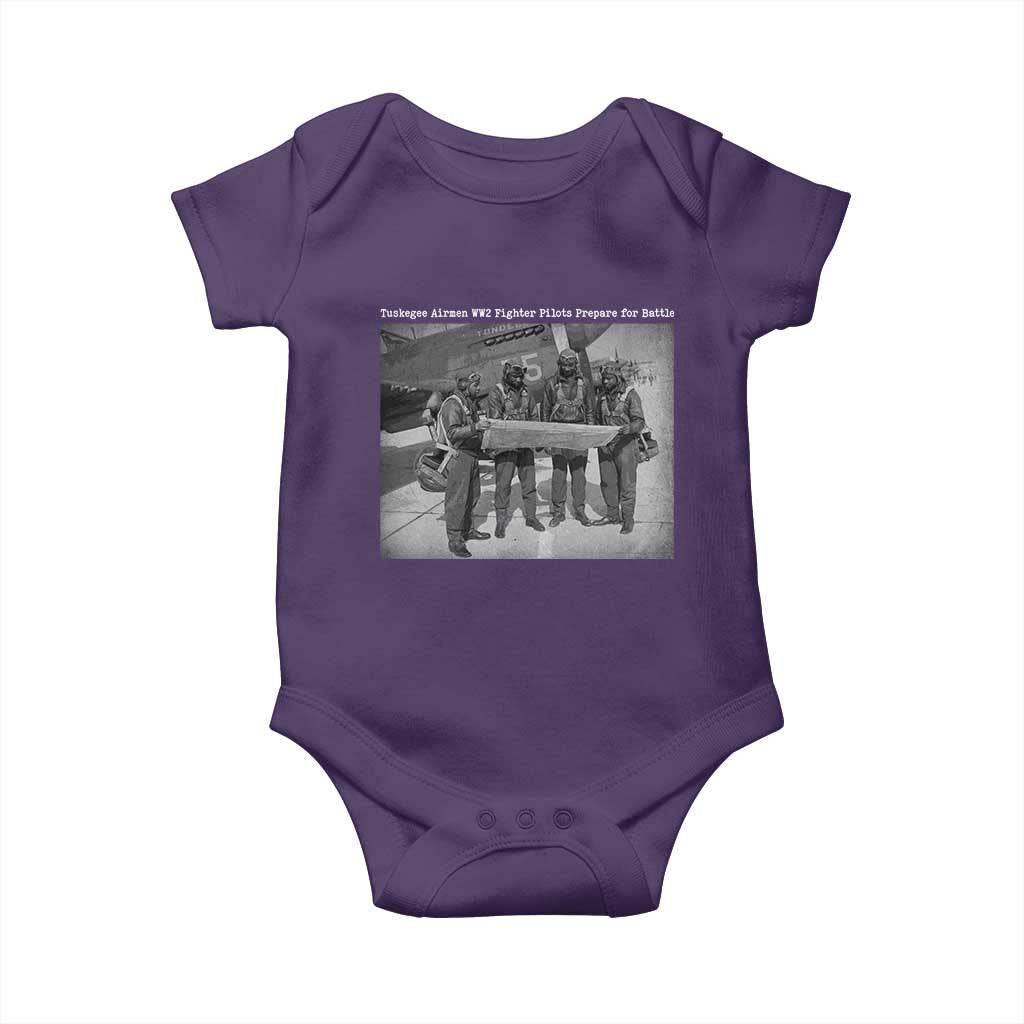 Tuskegee Airmen Baby Onesie African American Heroes Preparing for Battle WW2 - Wonder Print Shop