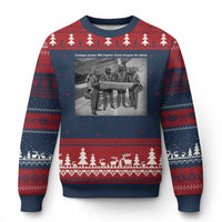 Tuskegee Airmen Ugly Christmas Sweater African American Heroes Preparing for Battle WW2 - Wonder Print Shop