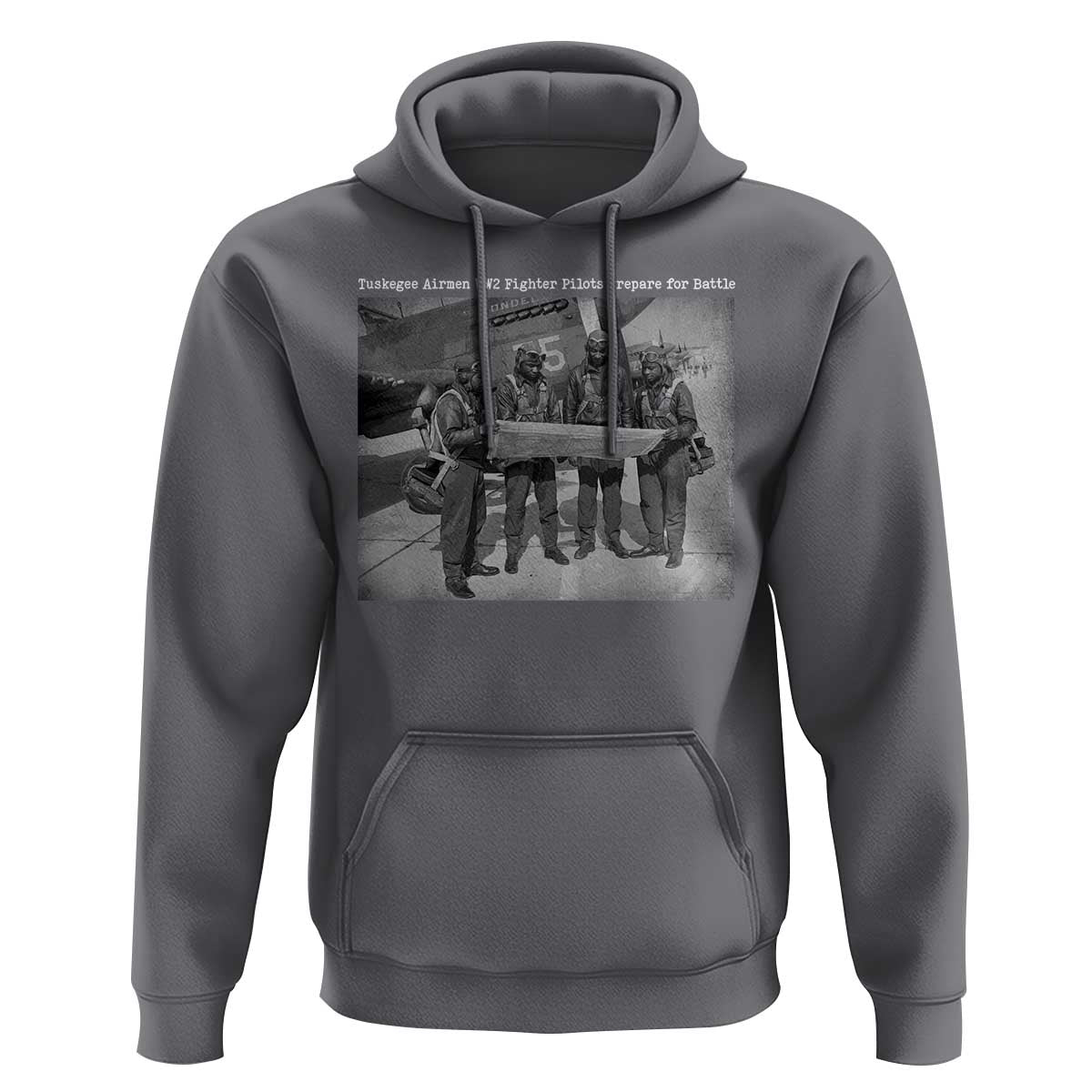Tuskegee Airmen Hoodie African American Heroes Preparing for Battle WW2 - Wonder Print Shop