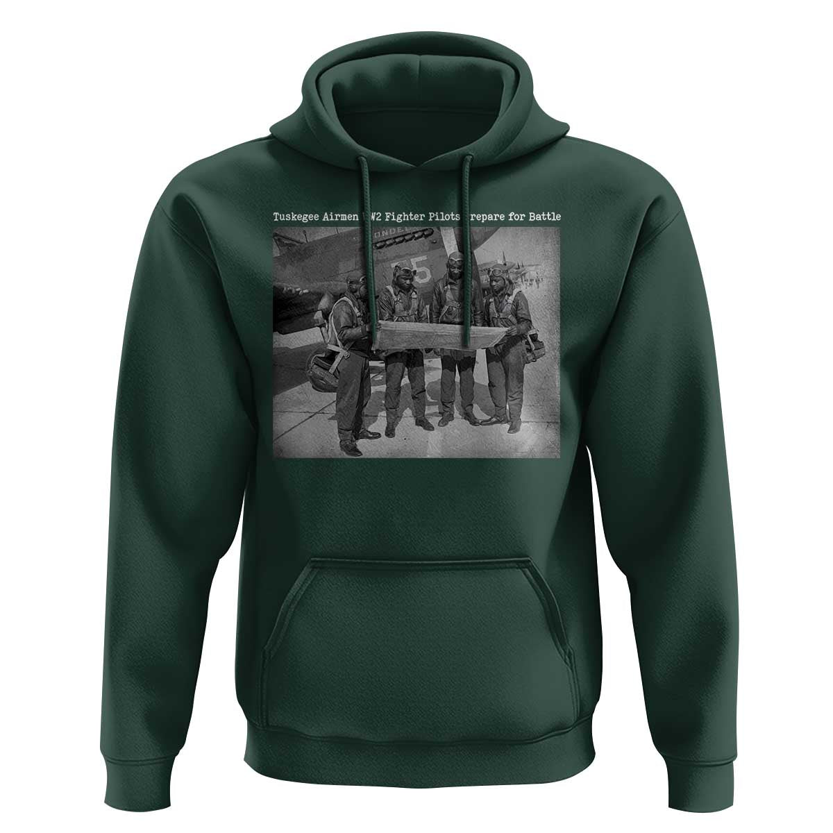 Tuskegee Airmen Hoodie African American Heroes Preparing for Battle WW2 - Wonder Print Shop
