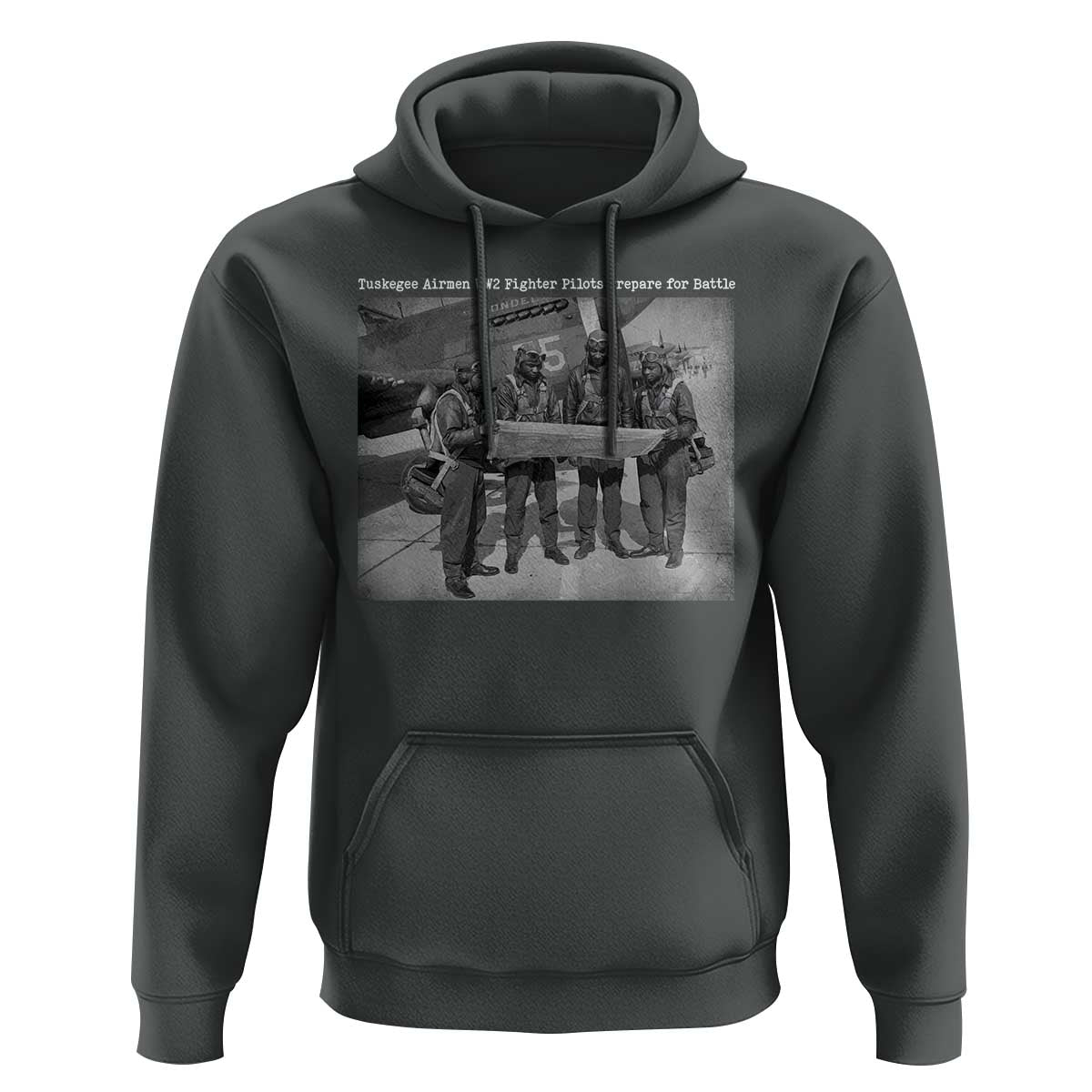 Tuskegee Airmen Hoodie African American Heroes Preparing for Battle WW2 - Wonder Print Shop