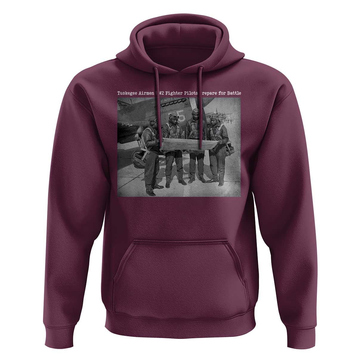 Tuskegee Airmen Hoodie African American Heroes Preparing for Battle WW2 - Wonder Print Shop