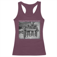 Tuskegee Airmen Racerback Tank Top African American Heroes Preparing for Battle WW2 - Wonder Print Shop