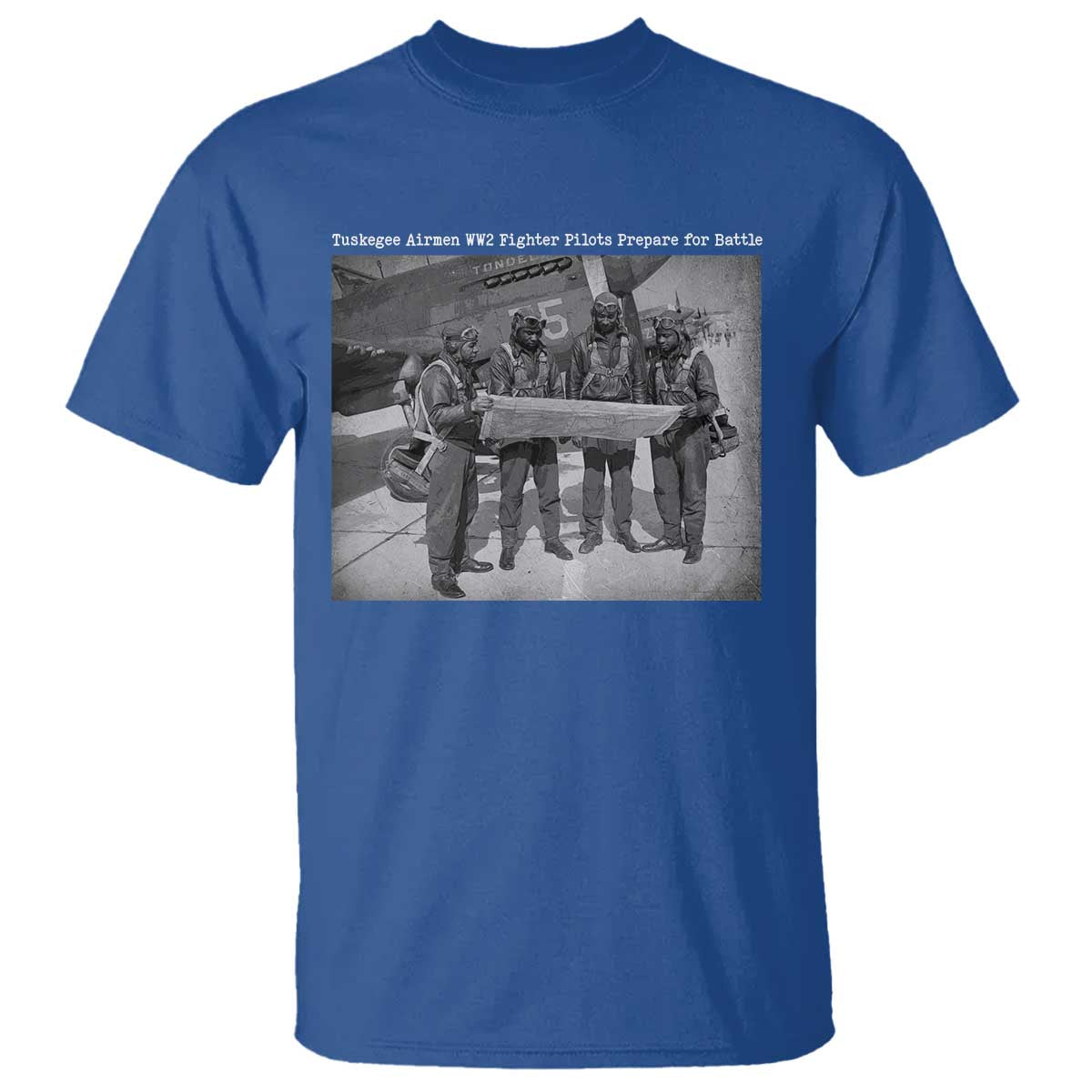 Tuskegee Airmen T Shirt African American Heroes Preparing for Battle WW2 - Wonder Print Shop