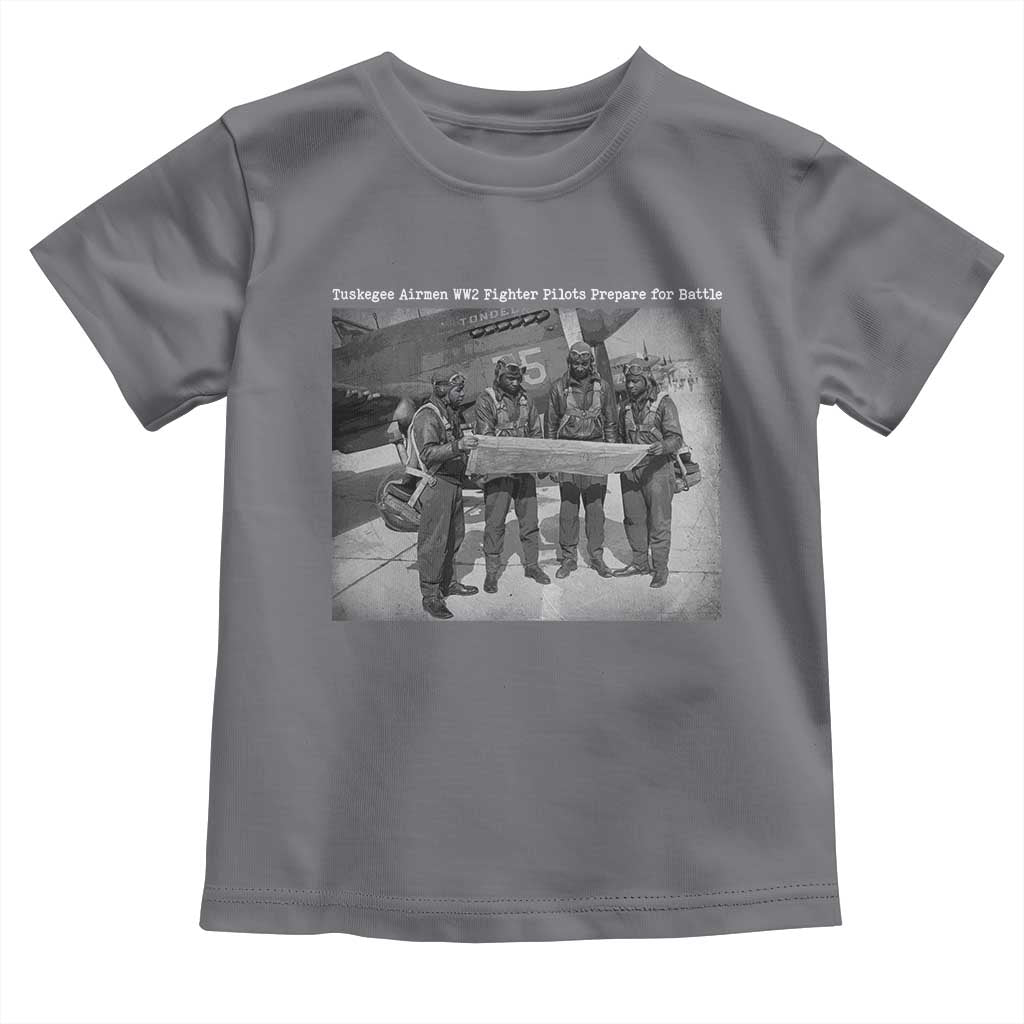 Tuskegee Airmen Toddler T Shirt African American Heroes Preparing for Battle WW2 - Wonder Print Shop