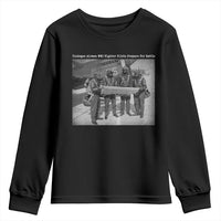 Tuskegee Airmen Youth Sweatshirt African American Heroes Preparing for Battle WW2 - Wonder Print Shop