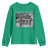 Tuskegee Airmen Youth Sweatshirt African American Heroes Preparing for Battle WW2 - Wonder Print Shop