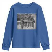 Tuskegee Airmen Youth Sweatshirt African American Heroes Preparing for Battle WW2 - Wonder Print Shop