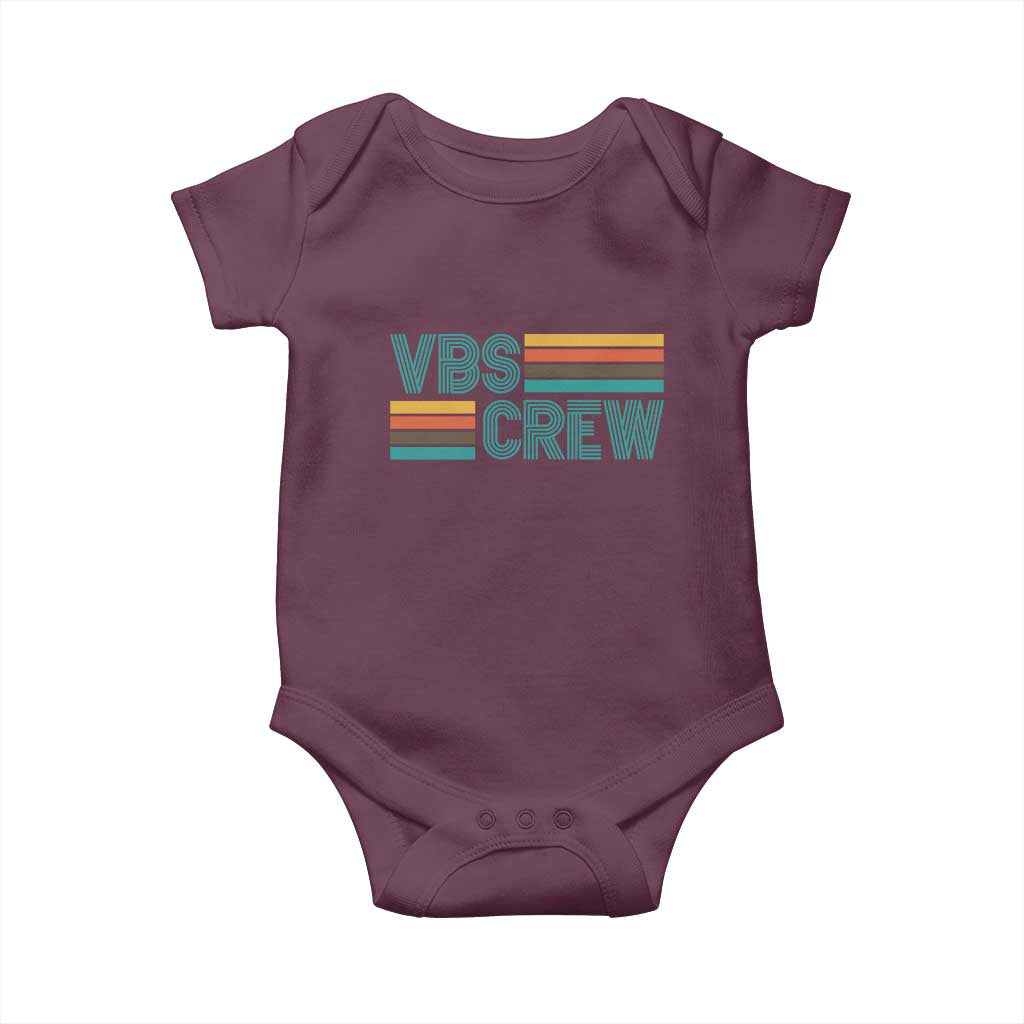 VBS Crew Baby Onesie Vacation Bible School Church Camp Retro Vintage - Wonder Print Shop