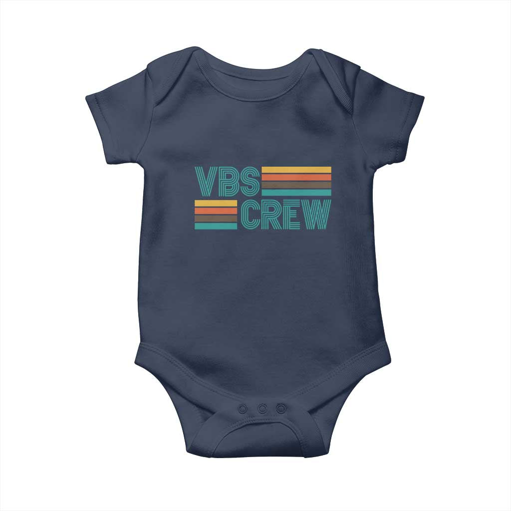 VBS Crew Baby Onesie Vacation Bible School Church Camp Retro Vintage - Wonder Print Shop