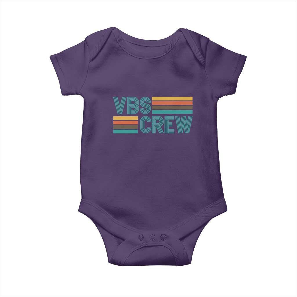 VBS Crew Baby Onesie Vacation Bible School Church Camp Retro Vintage - Wonder Print Shop