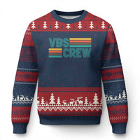 VBS Crew Ugly Christmas Sweater Vacation Bible School Church Camp Retro Vintage - Wonder Print Shop