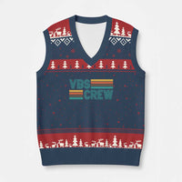VBS Crew V-Neck Knit Sweater Vest Vacation Bible School Church Camp Retro Vintage - Wonder Print Shop