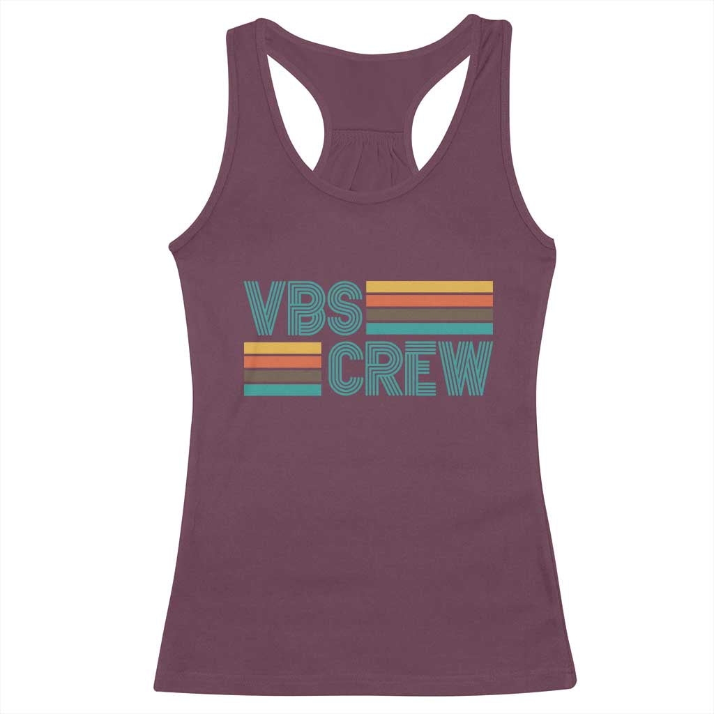 VBS Crew Racerback Tank Top Vacation Bible School Church Camp Retro Vintage - Wonder Print Shop