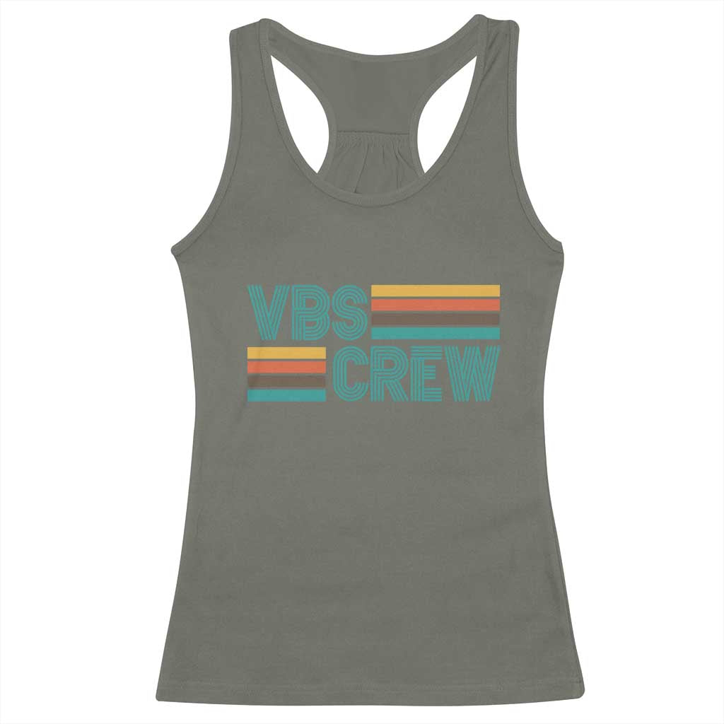 VBS Crew Racerback Tank Top Vacation Bible School Church Camp Retro Vintage - Wonder Print Shop