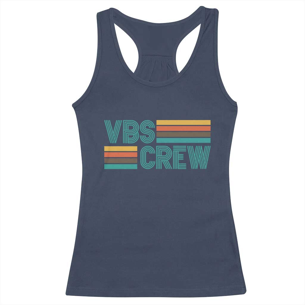 VBS Crew Racerback Tank Top Vacation Bible School Church Camp Retro Vintage - Wonder Print Shop