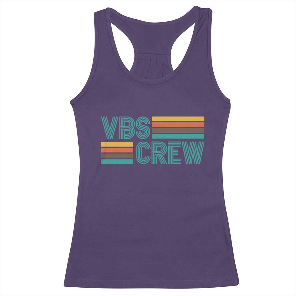 VBS Crew Racerback Tank Top Vacation Bible School Church Camp Retro Vintage - Wonder Print Shop