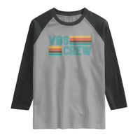 VBS Crew Raglan Shirt Vacation Bible School Church Camp Retro Vintage - Wonder Print Shop