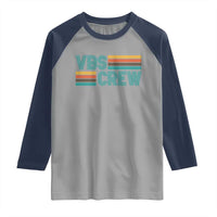 VBS Crew Raglan Shirt Vacation Bible School Church Camp Retro Vintage - Wonder Print Shop