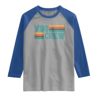 VBS Crew Raglan Shirt Vacation Bible School Church Camp Retro Vintage - Wonder Print Shop