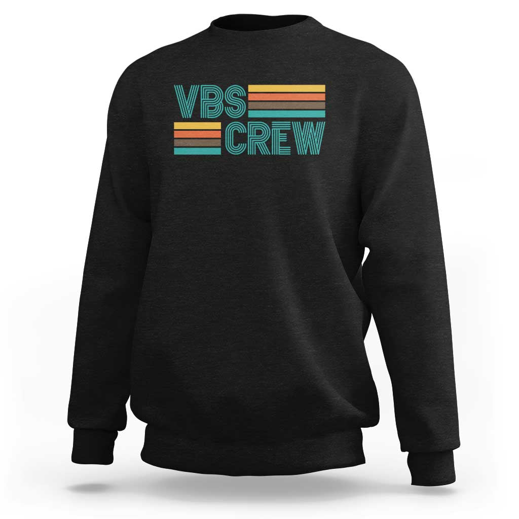 VBS Crew Sweatshirt Vacation Bible School Church Camp Retro Vintage - Wonder Print Shop