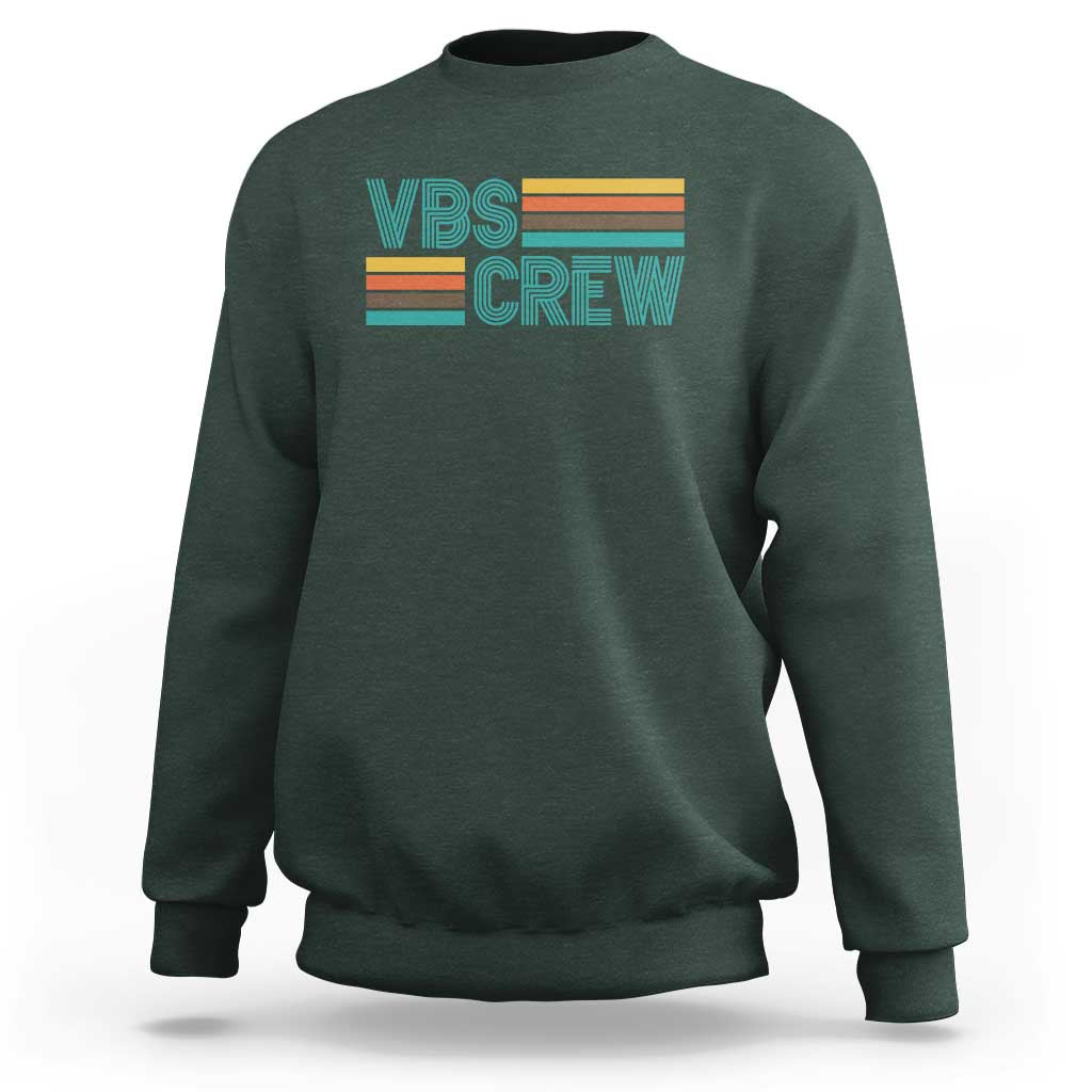 VBS Crew Sweatshirt Vacation Bible School Church Camp Retro Vintage - Wonder Print Shop