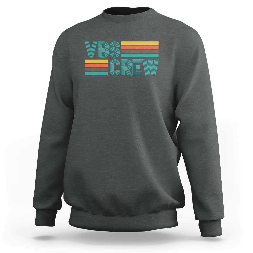 VBS Crew Sweatshirt Vacation Bible School Church Camp Retro Vintage - Wonder Print Shop