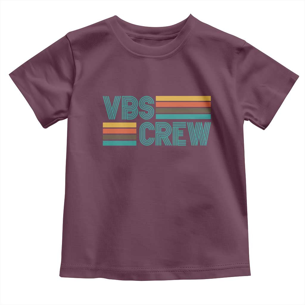 VBS Crew Toddler T Shirt Vacation Bible School Church Camp Retro Vintage - Wonder Print Shop
