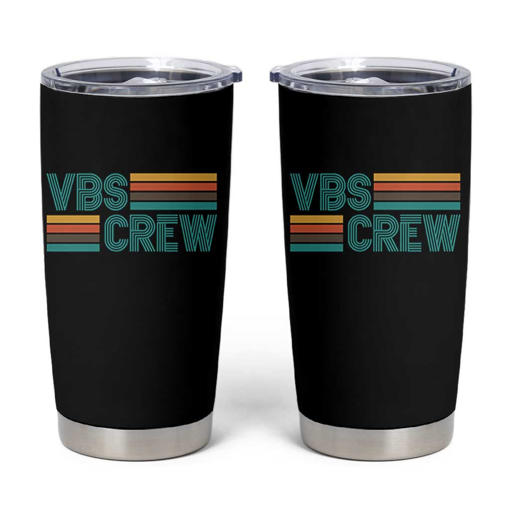 VBS Crew Tumbler Cup Vacation Bible School Church Camp Retro Vintage - Wonder Print Shop