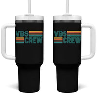 VBS Crew Tumbler With Handle Vacation Bible School Church Camp Retro Vintage - Wonder Print Shop