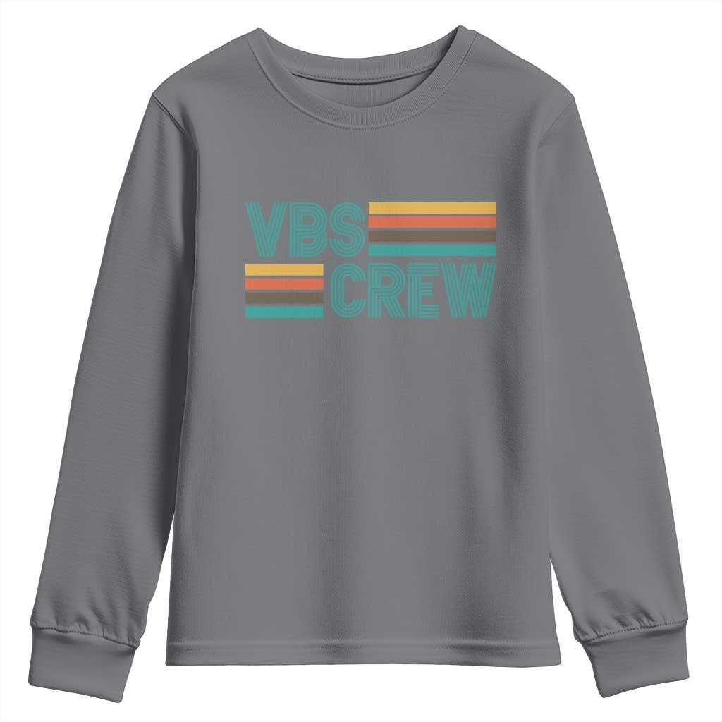 VBS Crew Youth Sweatshirt Vacation Bible School Church Camp Retro Vintage - Wonder Print Shop