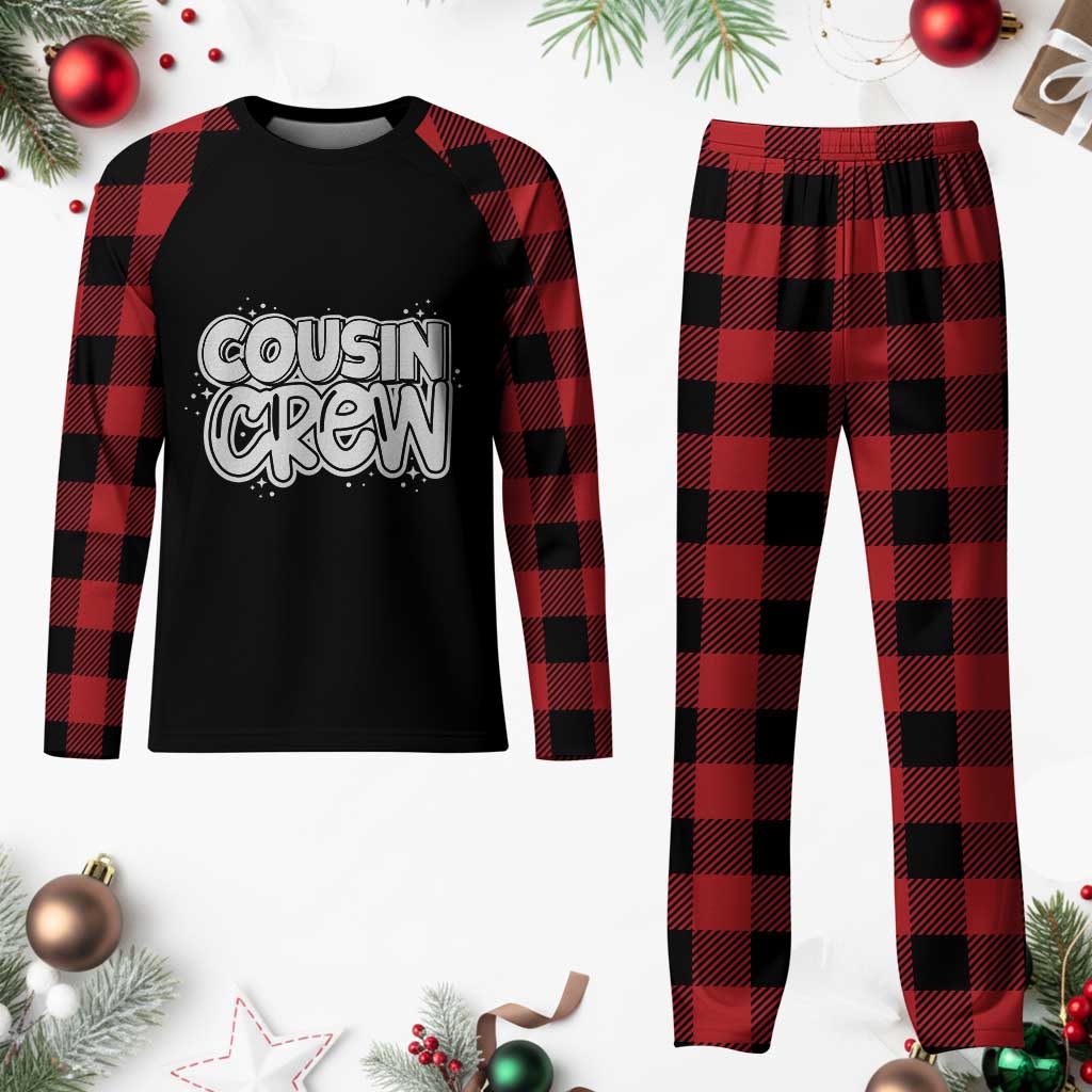 Cousin Crew Plaid Pajama Set Cute Matching Cousins Summer Beach Vacation - Wonder Print Shop