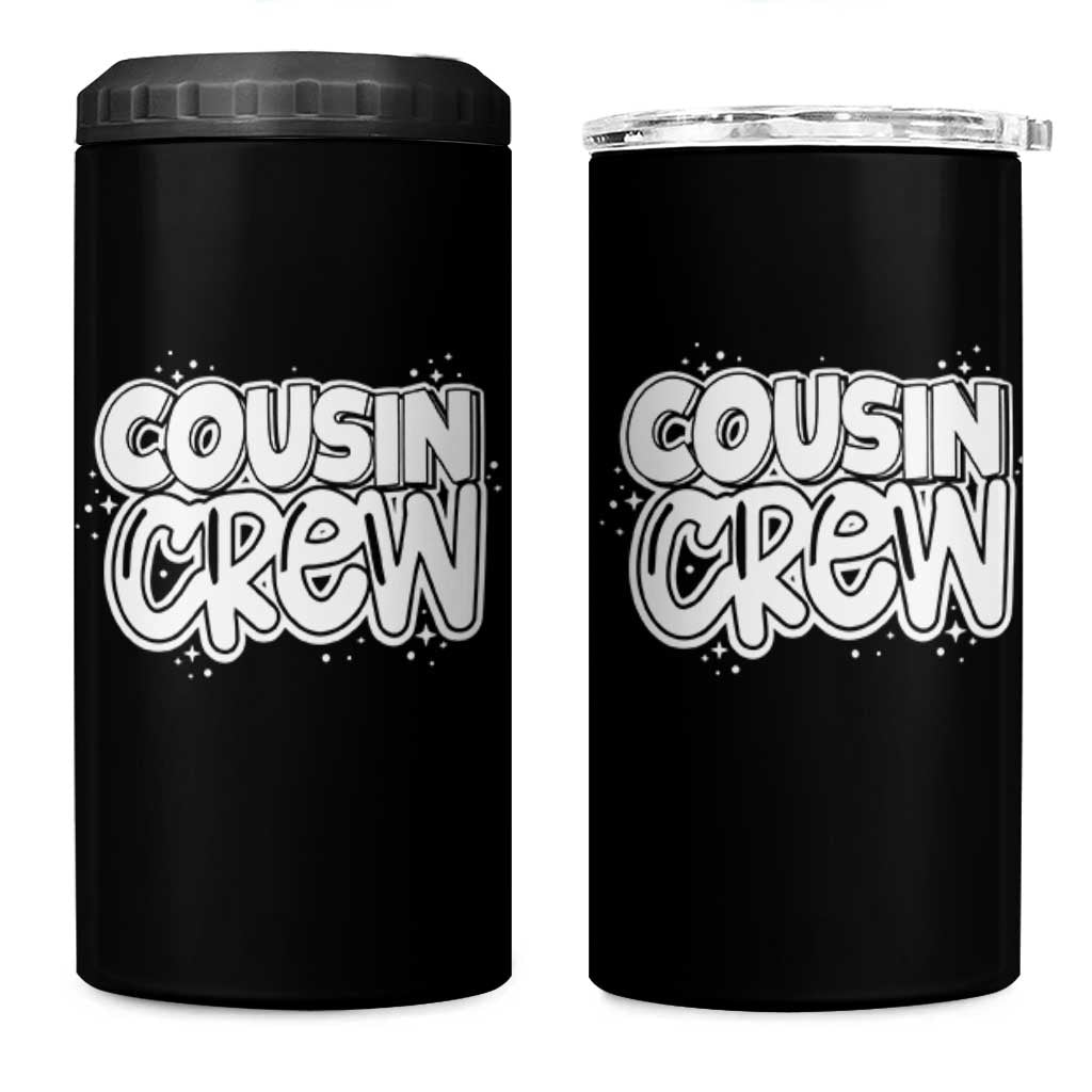 Cousin Crew 4 in 1 Can Cooler Tumbler Cute Matching Cousins Summer Beach Vacation - Wonder Print Shop