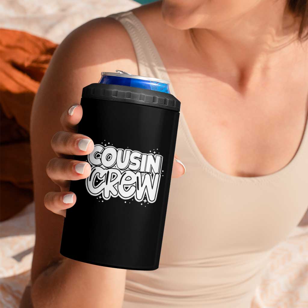 Cousin Crew 4 in 1 Can Cooler Tumbler Cute Matching Cousins Summer Beach Vacation - Wonder Print Shop