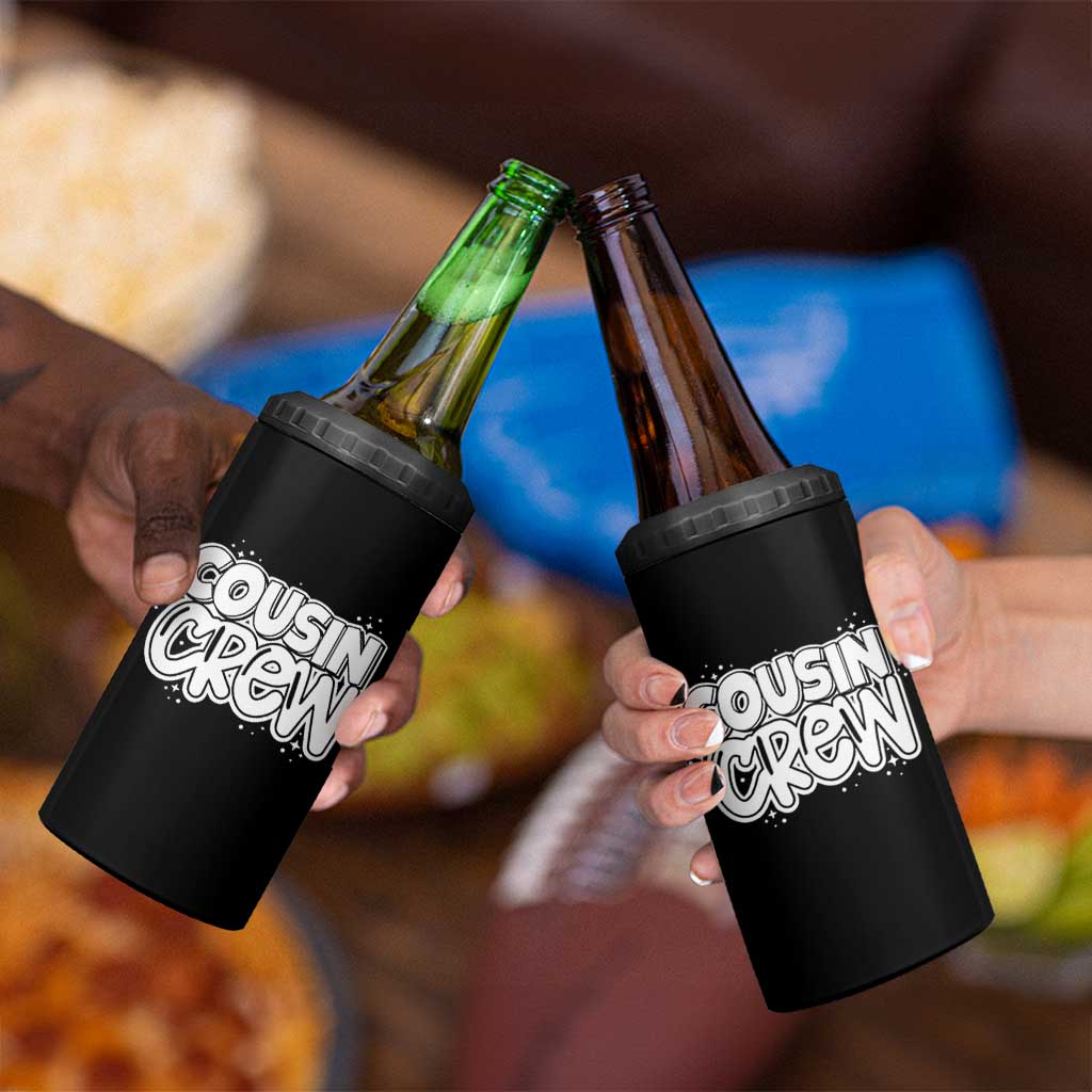 Cousin Crew 4 in 1 Can Cooler Tumbler Cute Matching Cousins Summer Beach Vacation - Wonder Print Shop