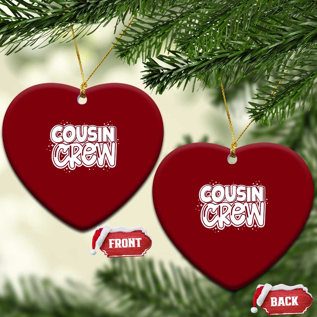 Cousin Crew Ceramic Ornament Cute Matching Cousins Summer Beach Vacation - Wonder Print Shop