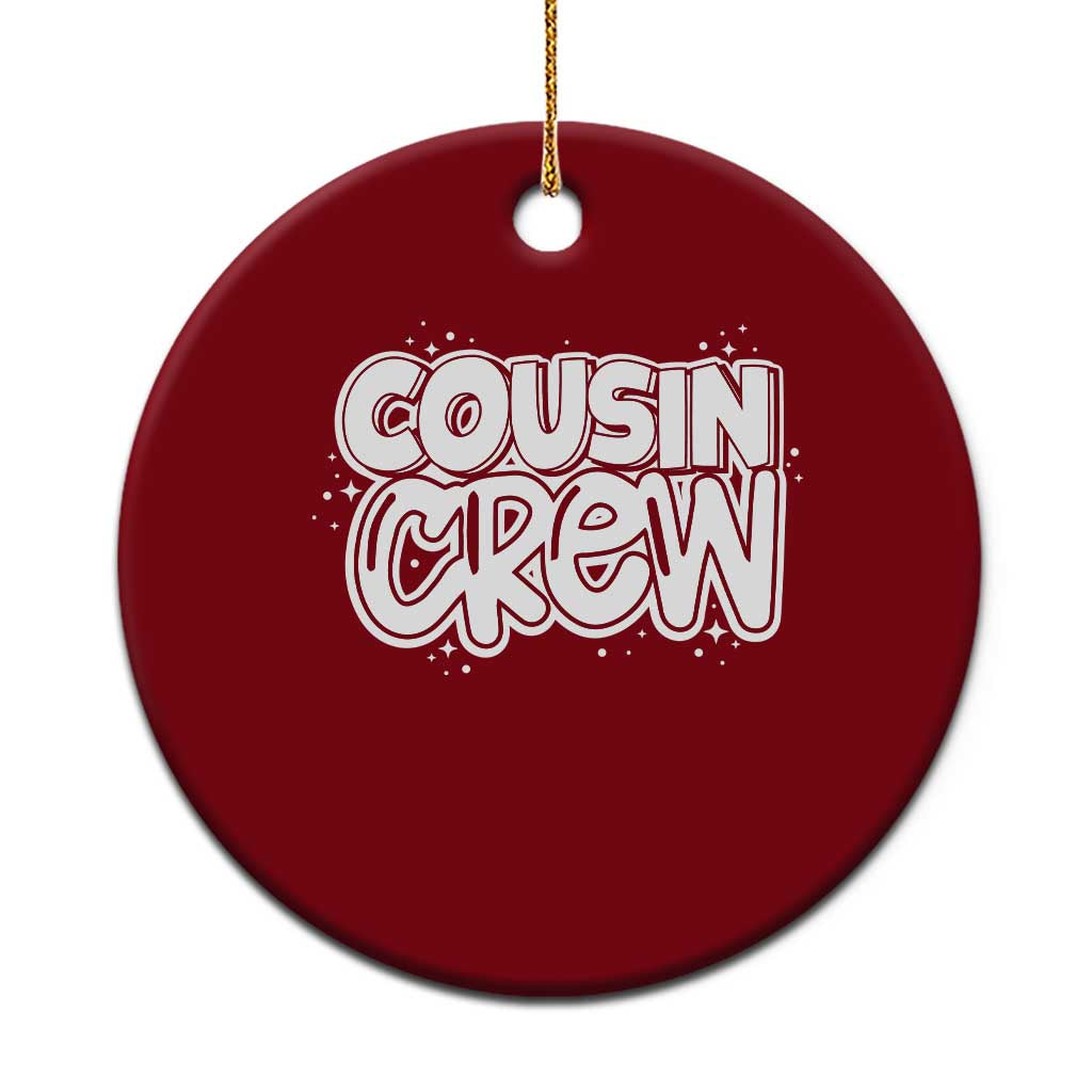 Cousin Crew Ceramic Ornament Cute Matching Cousins Summer Beach Vacation - Wonder Print Shop