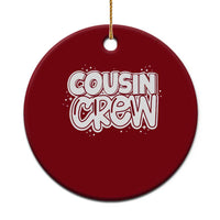 Cousin Crew Ceramic Ornament Cute Matching Cousins Summer Beach Vacation - Wonder Print Shop