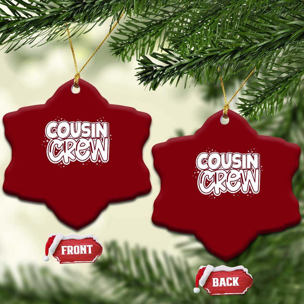 Cousin Crew Ceramic Ornament Cute Matching Cousins Summer Beach Vacation - Wonder Print Shop