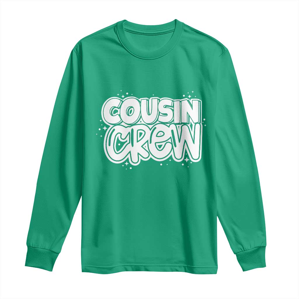 Cousin Crew Long Sleeve Shirt Cute Matching Cousins Summer Beach Vacation - Wonder Print Shop