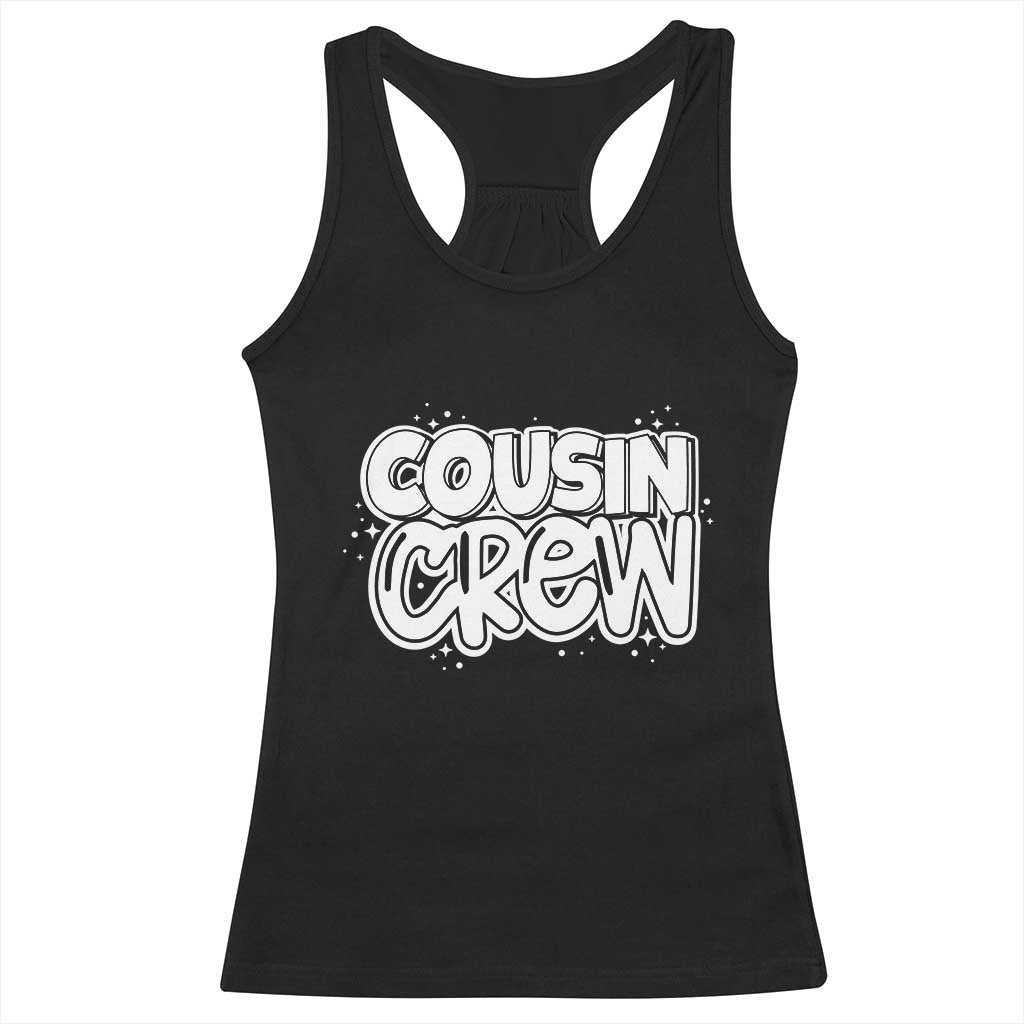 Cousin Crew Racerback Tank Top Cute Matching Cousins Summer Beach Vacation - Wonder Print Shop