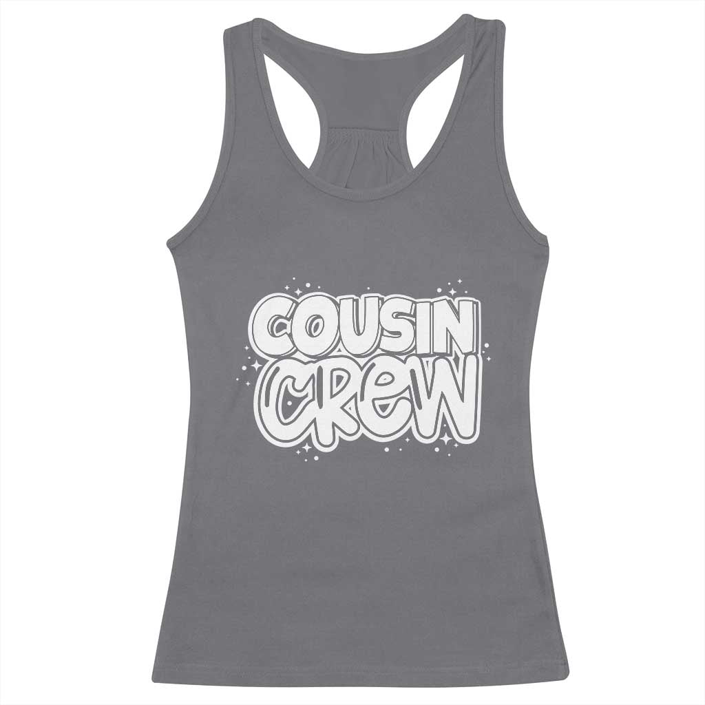 Cousin Crew Racerback Tank Top Cute Matching Cousins Summer Beach Vacation - Wonder Print Shop