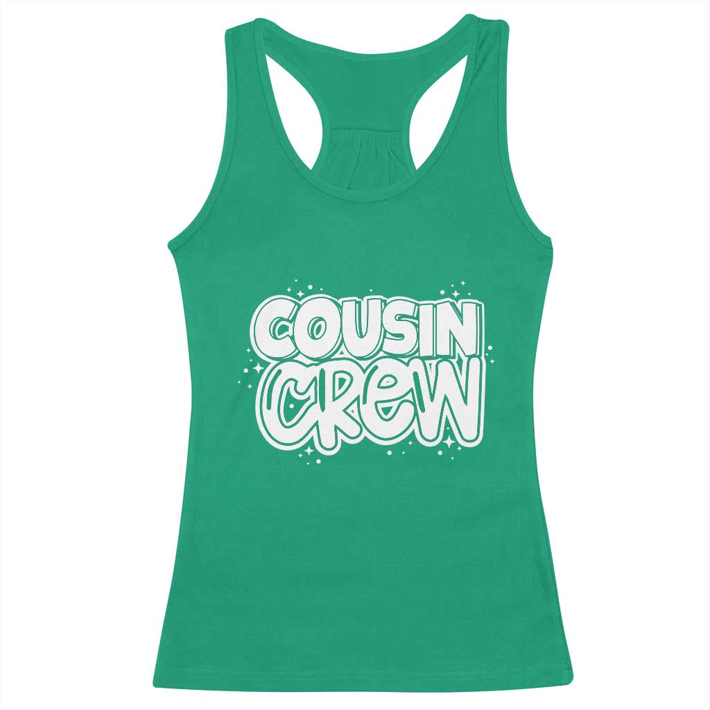 Cousin Crew Racerback Tank Top Cute Matching Cousins Summer Beach Vacation - Wonder Print Shop