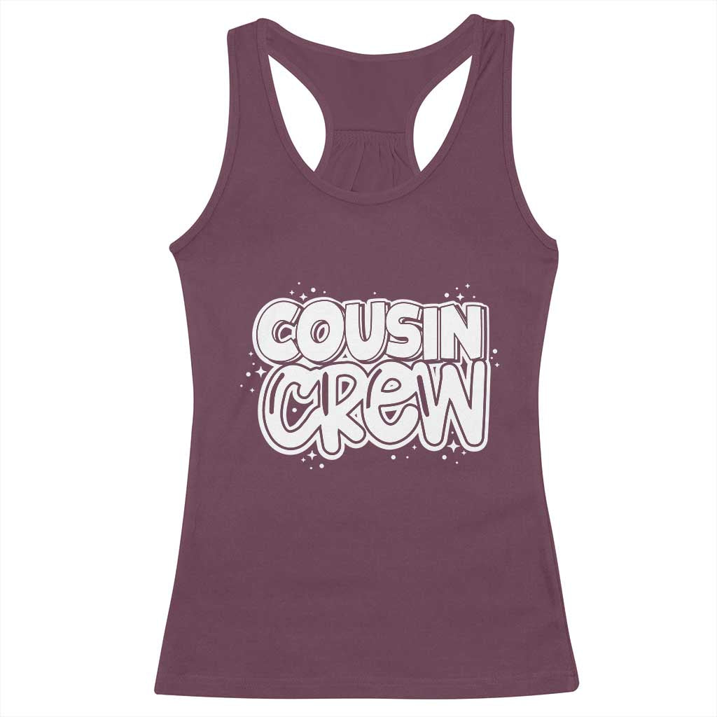 Cousin Crew Racerback Tank Top Cute Matching Cousins Summer Beach Vacation - Wonder Print Shop