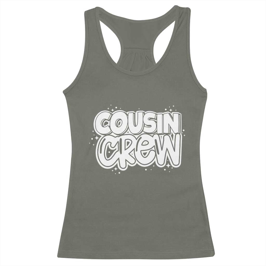 Cousin Crew Racerback Tank Top Cute Matching Cousins Summer Beach Vacation - Wonder Print Shop